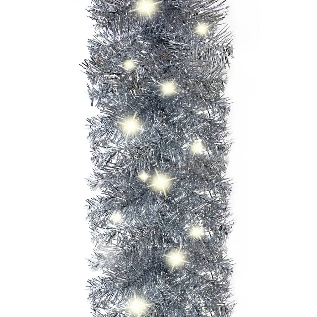 Kerstslinger Met Led-Lampjes 10 M Zilverkleurig