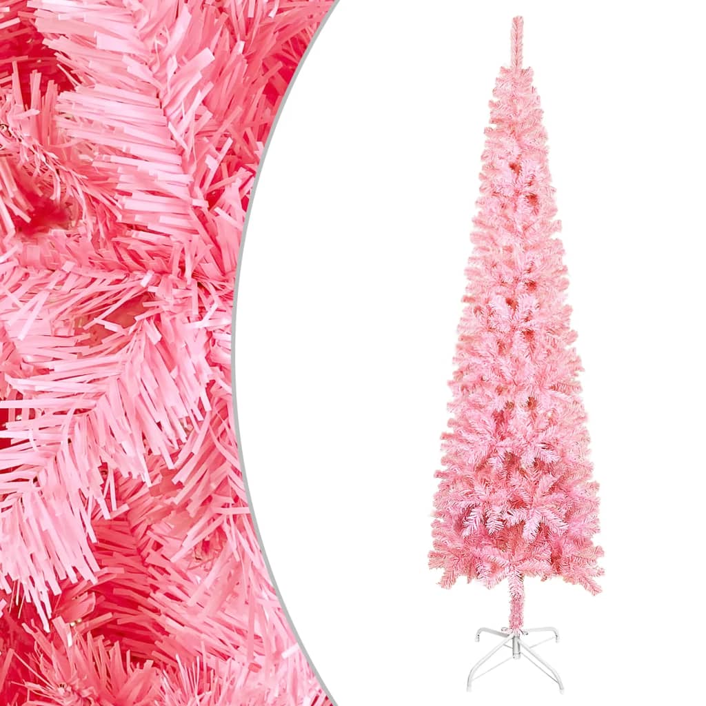 Kerstboom Smal 150 Cm Roze