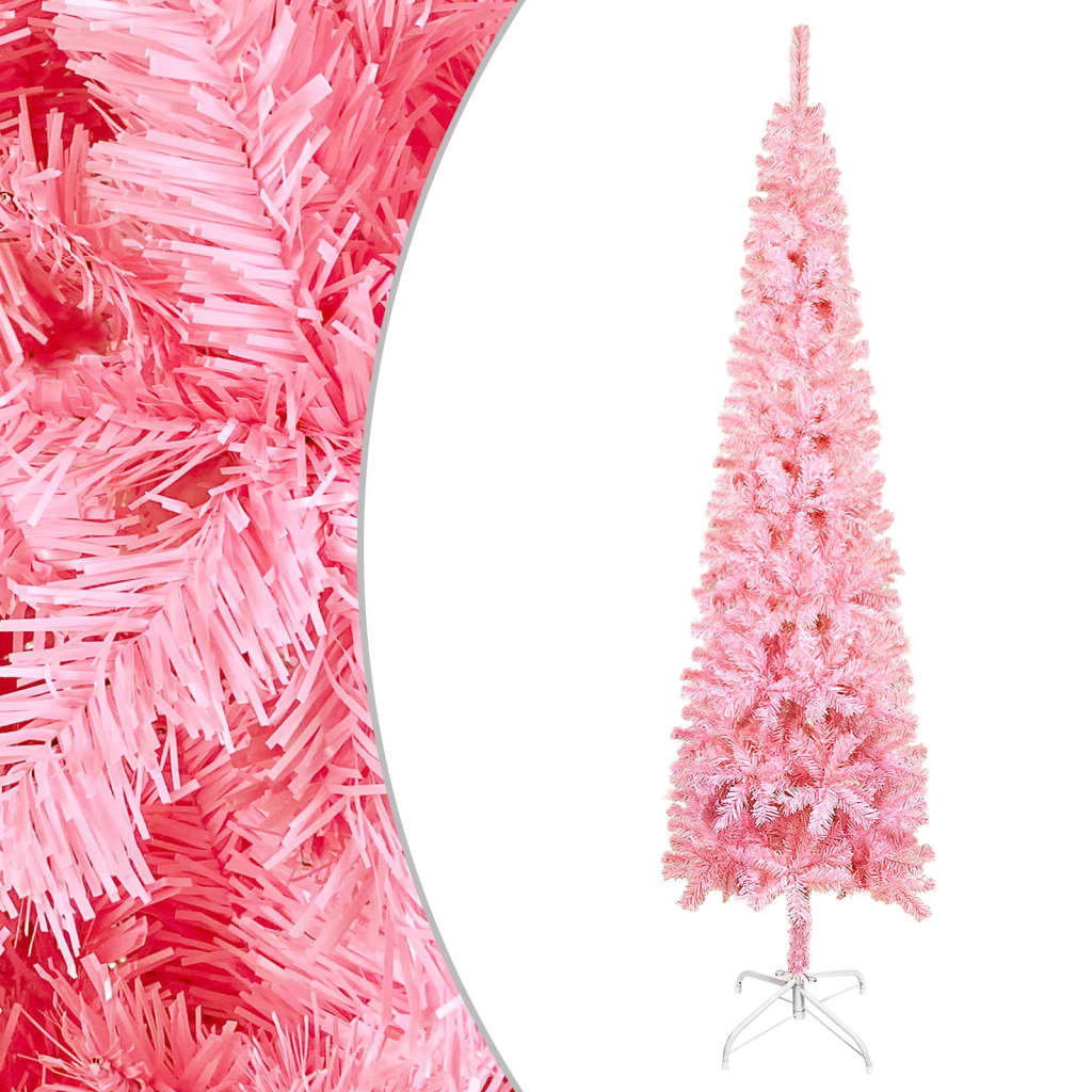 Kerstboom Smal 180 Cm Roze