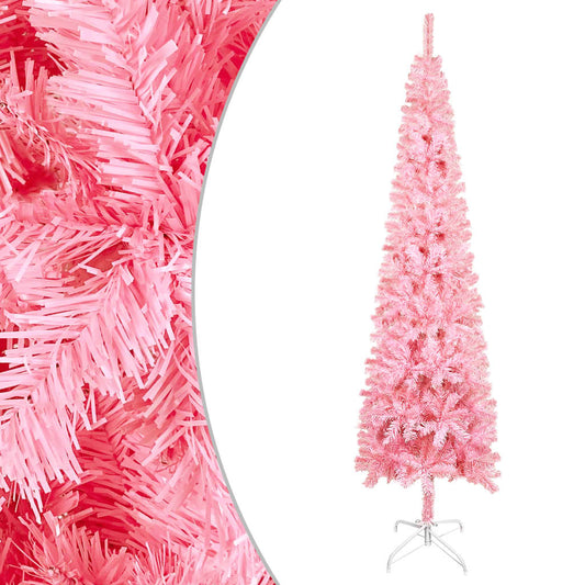Kerstboom Smal 210 Cm Roze
