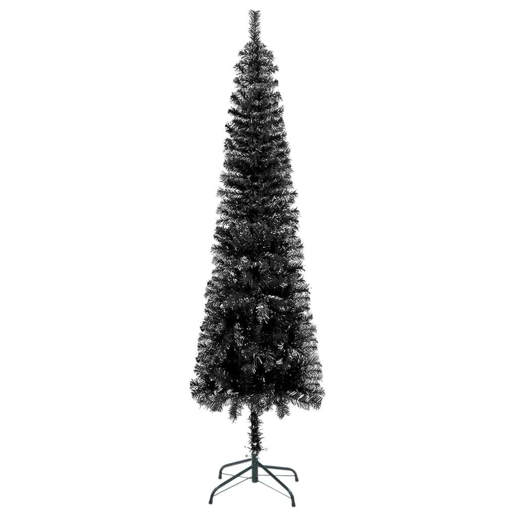 Kerstboom Smal 210 Cm Zwart