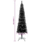 Kerstboom Smal 210 Cm Zwart
