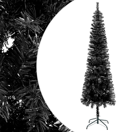 Kerstboom Smal 240 Cm Zwart