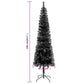 Kerstboom Smal 240 Cm Zwart