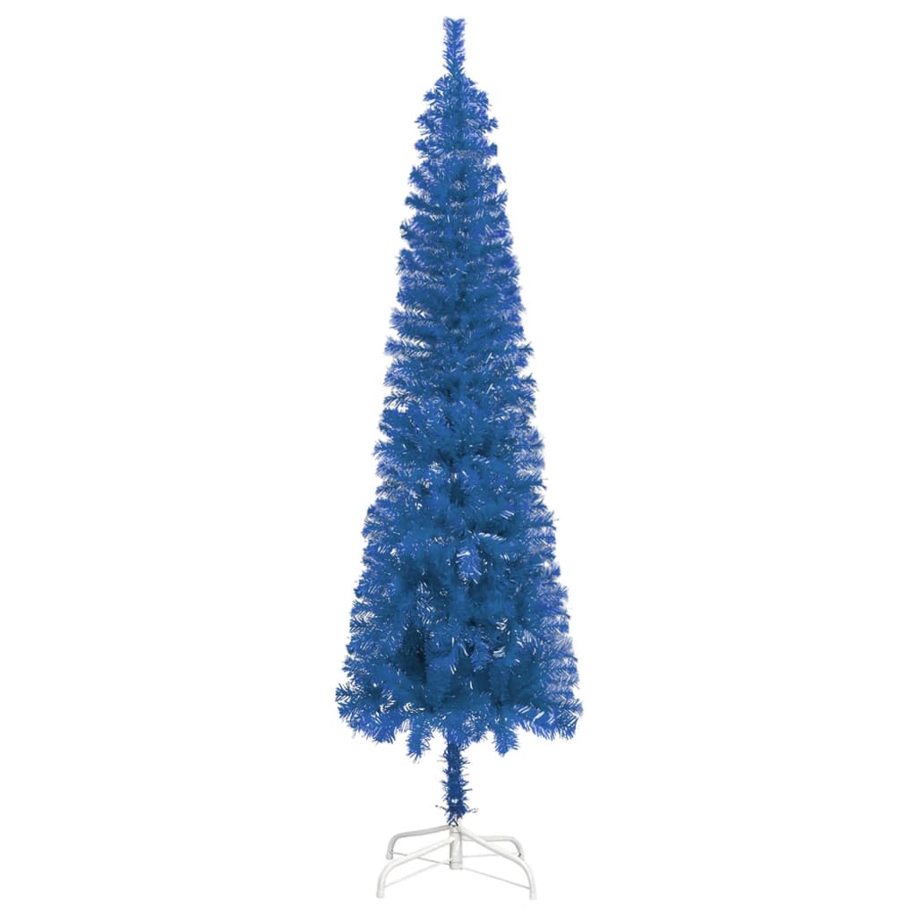 Kerstboom Smal 210 Cm Blauw