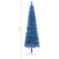 Kerstboom Smal 210 Cm Blauw