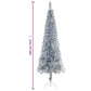 Kerstboom Smal 180 Cm Zilverkleurig