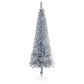 Kerstboom Smal 240 Cm Zilverkleurig
