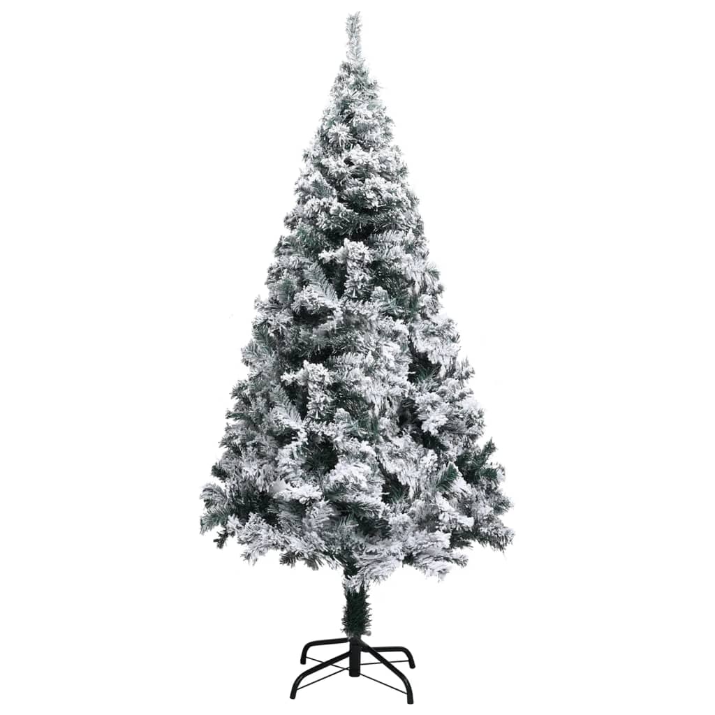 Kunstkerstboom Met Sneeuw 120 Cm Pvc Groen
