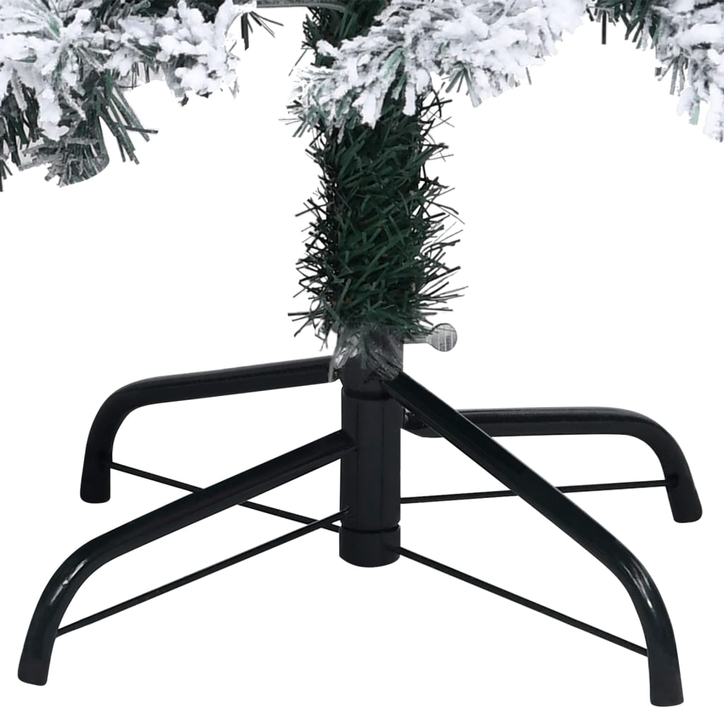 Kunstkerstboom Met Sneeuw 120 Cm Pvc Groen