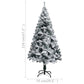 Kunstkerstboom Met Sneeuw 120 Cm Pvc Groen