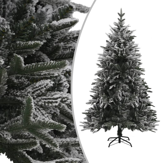 Kunstkerstboom Met Sneeuwvlokken 180 Cm Pvc En Pe Groen
