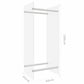Haardhoutrek 40X35X100 Cm Gehard Glas Transparant