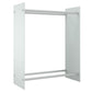 Haardhoutrek 80X35X100 Cm Gehard Glas Wit