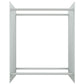 Haardhoutrek 80X35X100 Cm Gehard Glas Wit