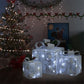 Kerstdecoratie Geschenkdozen 3 St Binnen/Buiten Zilverkleurig