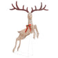Kerstversiering Vliegend Rendier Warmwit 120 Led's Goudkleurig