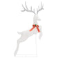 Kerstversiering Vliegend Rendier Koudwit 120 Led's Zilverkleurig