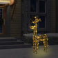 Kerstversiering Rendier 90 Led's 60X16X100 Cm Acryl