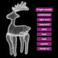 Kerstversiering Rendier Met Mesh 306 Led's 60X24X89 Cm