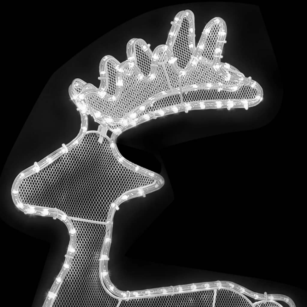 Kerstversiering Rendier Met Mesh 306 Led's 60X24X89 Cm