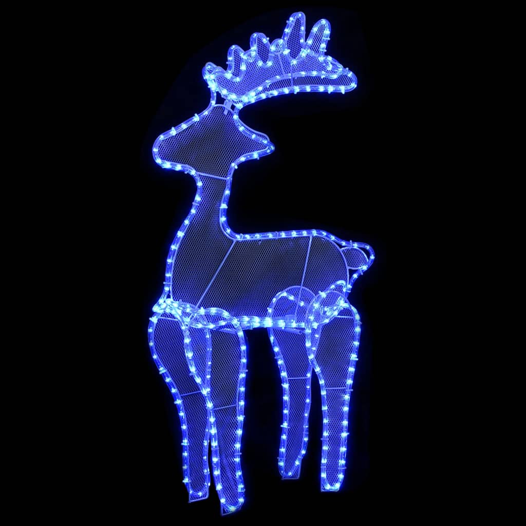 Kerstversiering Rendier Met Mesh 306 Led's 60X24X89 Cm
