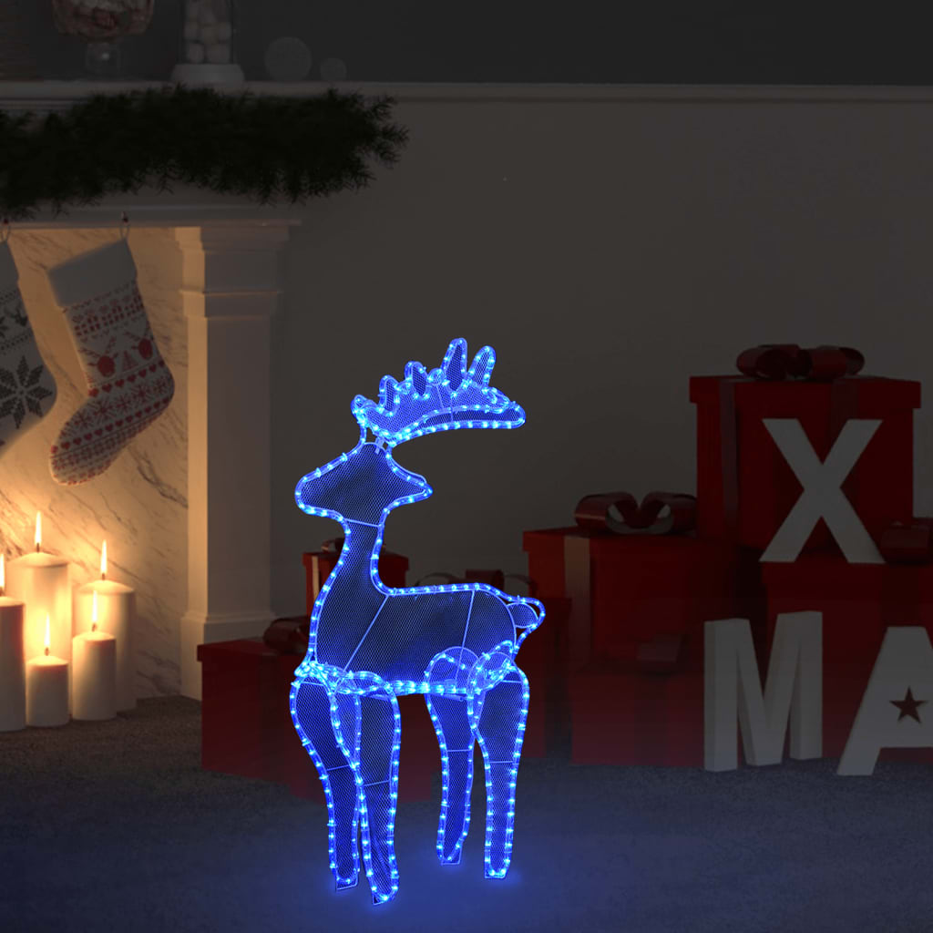 Kerstversiering Rendier Met Mesh 306 Led's 60X24X89 Cm
