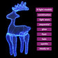 Kerstversiering Rendier Met Mesh 306 Led's 60X24X89 Cm