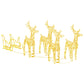 Kerstdecoratie Rendieren En Slee 280X28X55 Cm Acryl