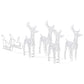 Kerstdecoratie Rendieren En Slee 280X28X55 Cm Acryl