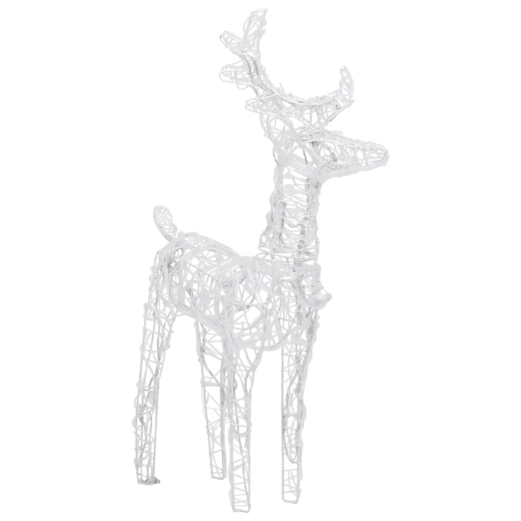 Kerstdecoratie Rendieren En Slee 280X28X55 Cm Acryl