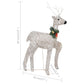 Buitenkerstversiering Rendieren En Slee 100 Led's Goudkleurig