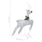 Buitenkerstversiering Rendieren En Slee 100 Led's Zilverkleurig