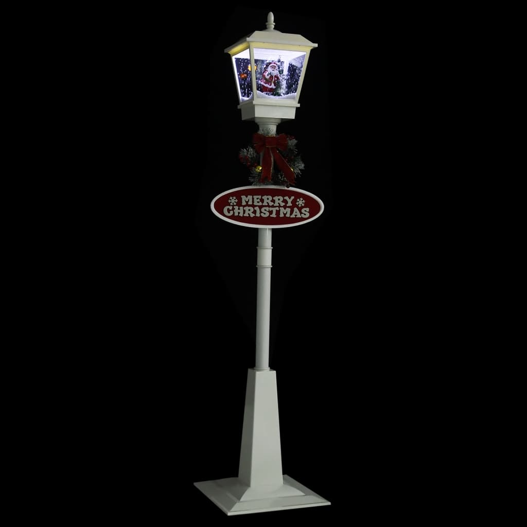 Straatlantaarn Met Kerstman Led 180 Cm