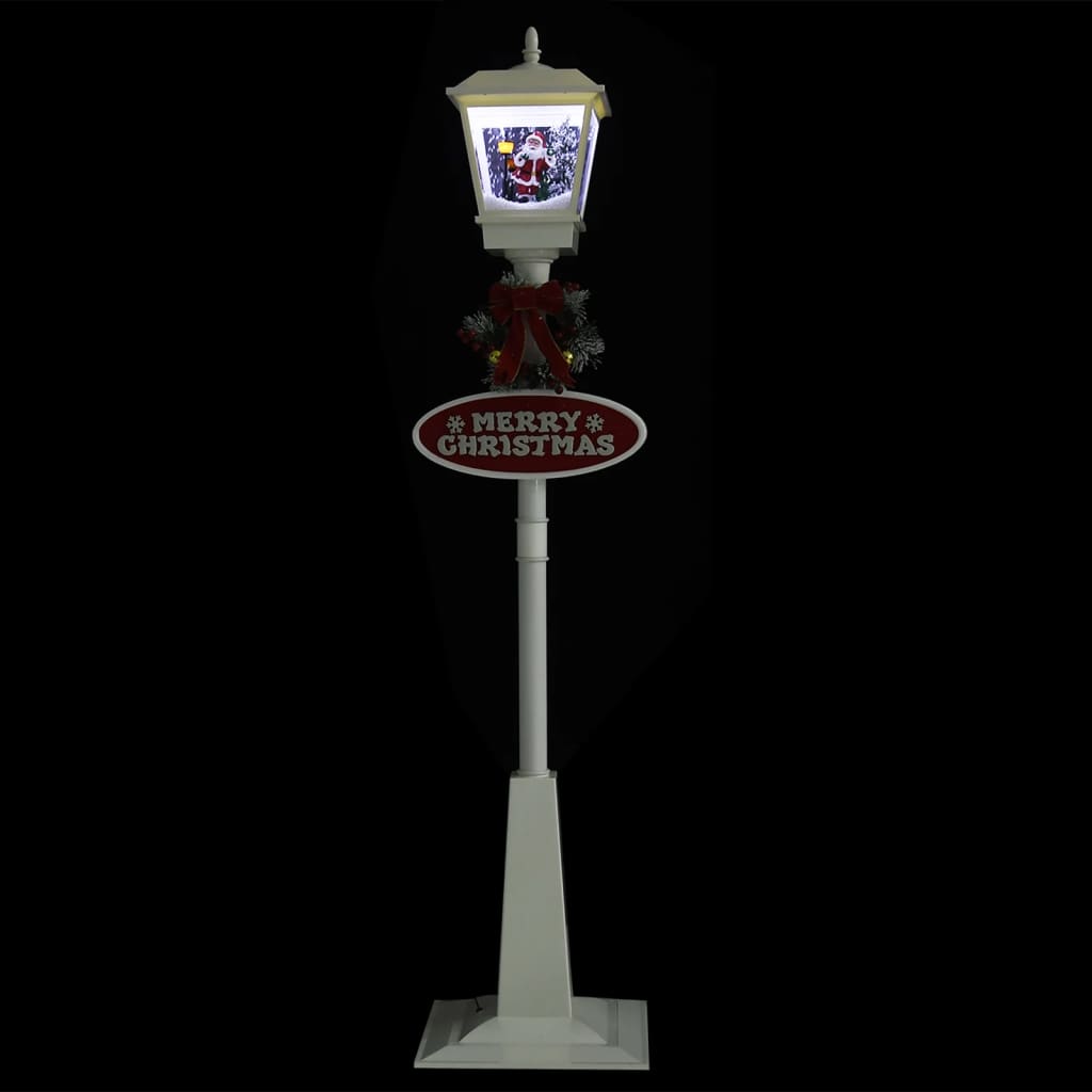 Straatlantaarn Met Kerstman Led 180 Cm