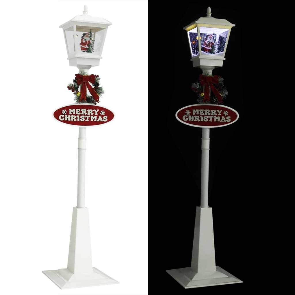 Straatlantaarn Met Kerstman Led 180 Cm