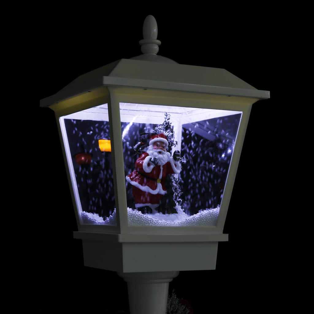 Straatlantaarn Met Kerstman Led 180 Cm