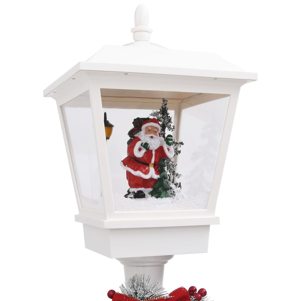 Straatlantaarn Met Kerstman Led 180 Cm