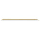 Wandschap Zwevend 90X23,5X3,8 Cm Mdf Eikenkleurig En Wit