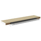 Wandschap Zwevend 90X23,5X3,8 Cm Mdf Eikenkleurig En Wit