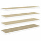 Wandschappen Zwevend 4 St 90X23,5X3,8 Cm Mdf Eikenkleurig Wit