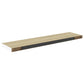 Wandschappen Zwevend 4 St 90X23,5X3,8 Cm Mdf Eikenkleurig Wit