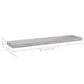 Wandschap Zwevend 90X23,5X3,8 Cm Mdf Betongrijs
