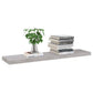 Wandschappen Zwevend 2 St 90X23,5X3,8 Cm Mdf Betongrijs