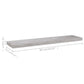 Wandschappen Zwevend 2 St 90X23,5X3,8 Cm Mdf Betongrijs