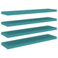 Wandschappen Zwevend 4 St 90X23,5X3,8 Cm Mdf Blauw