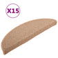 Trapmatten 15 St 65X21X4 Cm Lichtbruin