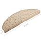 Trapmatten 15 St 65X25 Cm Taupe