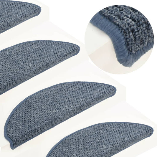 Trapmatten 15 St 65X25 Cm Blauw