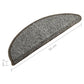 Trapmatten 15 St 56X20 Cm Antracietkleurig